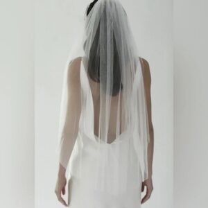 Designer Ivory Fingertip Wedding Veil